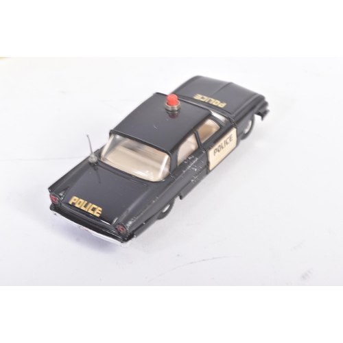 438 - Two vintage Dinky Toys boxed diecast model cars comprising; No. 258 USA Police Car and No. 256 Polic... 