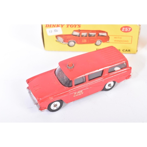 441 - Two original vintage Dinky Toys boxed diecast model cars comprising; No. 255 Mersey Tunnel Police an... 