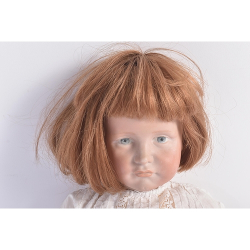 450 - An early 20th Century German ' Kammer & Reinhardt ' bisque headed doll with a replacement compositio... 