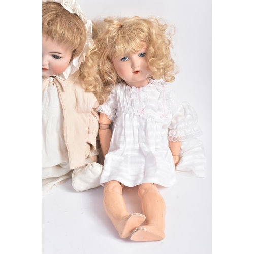 451 - A collection of x4 early 20th Century German bisque headed dolls to include x1 Simon & Halbig, x2 He... 