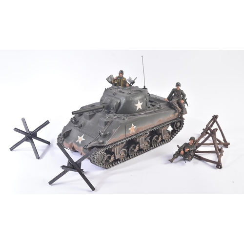 50 - A large Unimax made Forces of Valour 1/16 scale boxed diecast model No. 85007 US United States M4A3 ... 