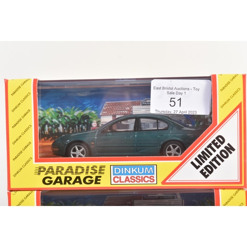 51 - Dinkum Classics Paradise Garage - 1/43 Scale Precision Diecast - a collection of x3 Australian made ... 