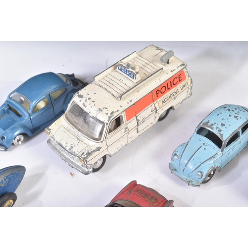 60 - A collection of vintage Dinky Toys diecast models cars and other vehicles, largely of military and c... 