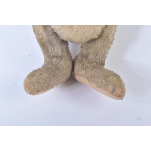 89 - A mid 20th Century vintage soft toy teddy bear in the form of a Hare / Bunny Rabbit. Firmly stuffed ... 