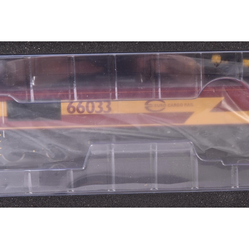 90 - A Hattons Originals OO gauge model railway trainset locomotive engine No. H4-66-008 Class 66 66033 i... 