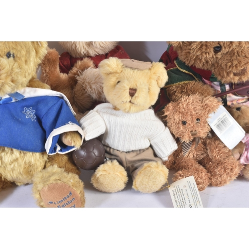 93 - A collection of x7 soft teddy bears to include; The Boyd Bear Collection completed with original clo... 