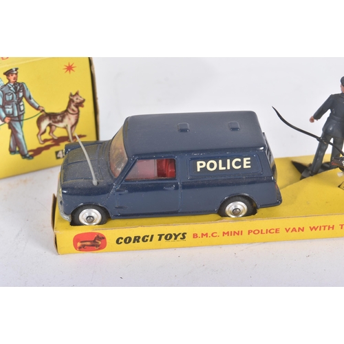 94 - An original vintage Corgi Major Toys boxed diecast model No. 448 B.M.C Mini Police Van with Tracker ... 