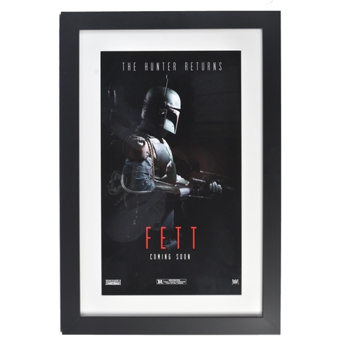 13 - Estate of Jeremy Bulloch - Star Wars - Fett - a mock-up poster for Fett - The Hunter Returns. Featur... 