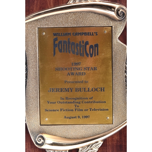 21 - Estate of Jeremy Bulloch - Star Wars - an early 1990s presentation plaque 'Presented To Jeremy Bullo... 