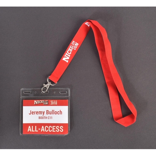 249 - Estate of Jeremy Bulloch - Star Wars / Funko - Bulloch's personally owned & worn lanyard from Nickel... 