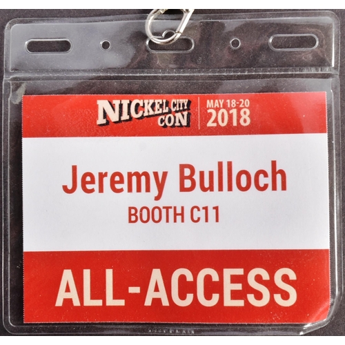 249 - Estate of Jeremy Bulloch - Star Wars / Funko - Bulloch's personally owned & worn lanyard from Nickel... 