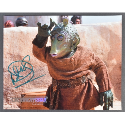 254 - Estate of Jeremy Bulloch - Star Wars - Celebration II - Warwick Davis (Wald) - autographed official ... 