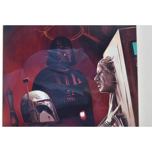 258 - Estate of Jeremy Bulloch - Star Wars - Artwork - a lithograph print depicting a scene from The Empir... 