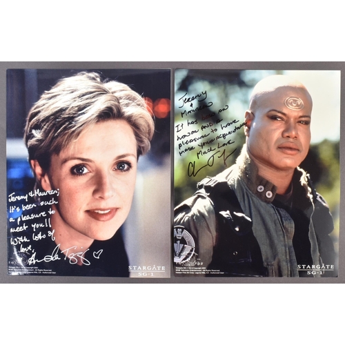 264 - Estate of Jeremy Bulloch - Stargate SG1 - Amanda Tapping & Christopher Judge - two autographed offic... 