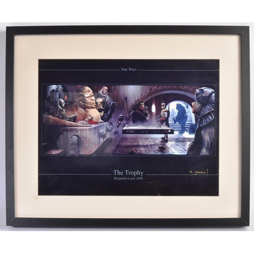 267 - Estate of Jeremy Bulloch - Star Wars - Benjamin Carre (Official SW Artist) - The Trophy - 2008 - lit... 