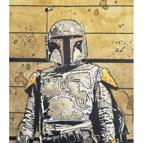 283 - Estate of Jeremy Bulloch - Star Wars - Tim Bradstreet (Official SW Artist) - a large format watercol... 