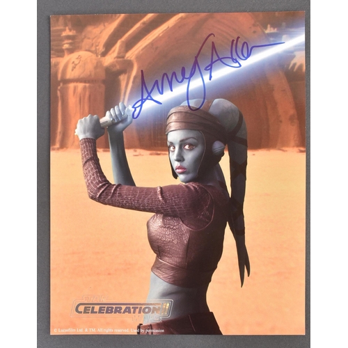 294 - Estate of Jeremy Bulloch - Star Wars - Celebration II - Amy Allen (Aalya Secura) - autographed offic... 