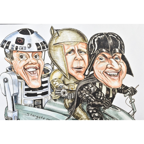 303 - Estate of Jeremy Bulloch - Star Wars - Fan Art - a fan-artwork print from an early convention, featu... 