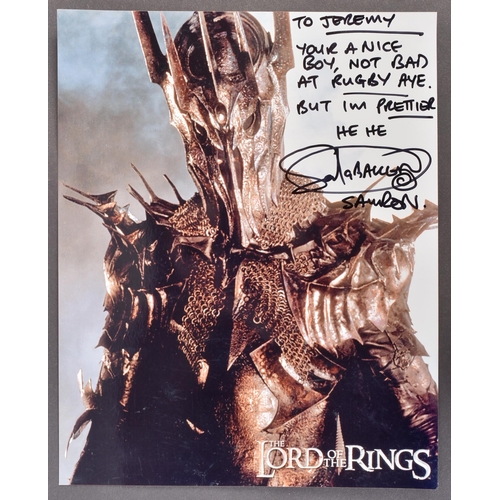 313 - Estate of Jeremy Bulloch - The Lord Of The Rings - Sala Baker (Sauron) - autographed 8x10