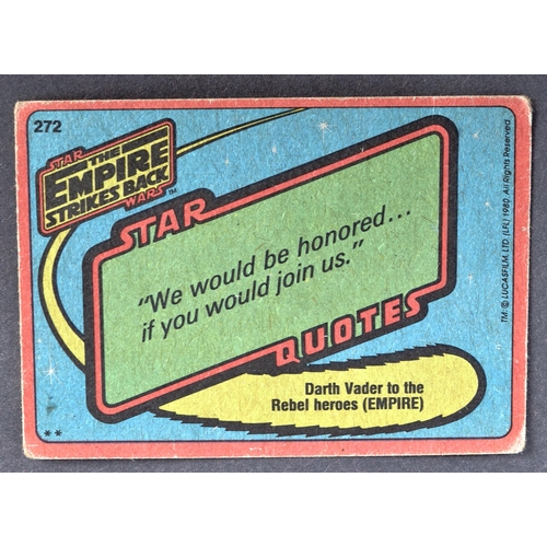 33 - Estate of Jeremy Bulloch - Star Wars - Bulloch's personally owned Topps Empire Strikes Back 1980 tra... 