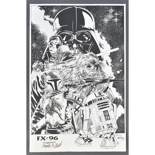 61 - Estate of Jeremy Bulloch - Star Wars - Fan Art - a large artwork print / poster for 'FX96' conventio... 