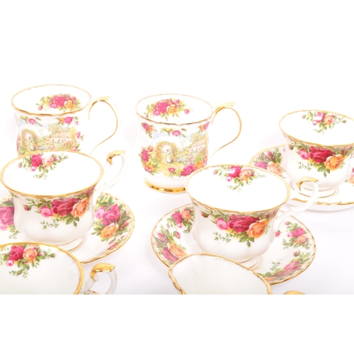 121 - A collection of vintage 20th century Royal Albert Old Country Roses and associated bone china tea se... 