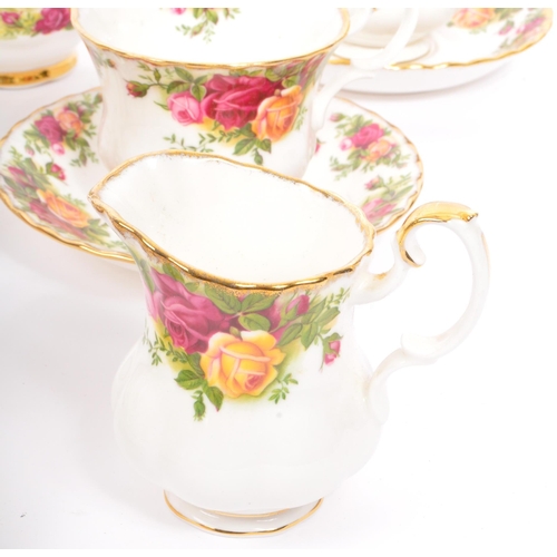 121 - A collection of vintage 20th century Royal Albert Old Country Roses and associated bone china tea se... 