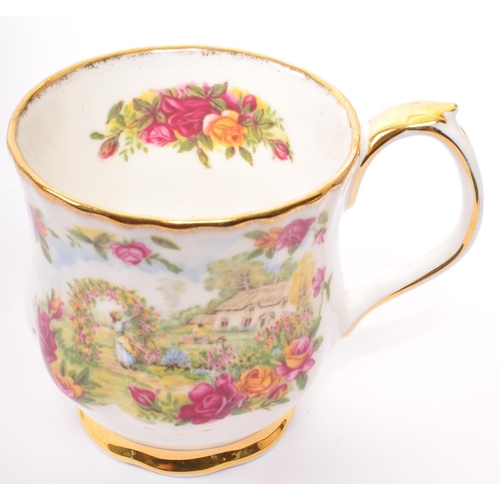 121 - A collection of vintage 20th century Royal Albert Old Country Roses and associated bone china tea se... 