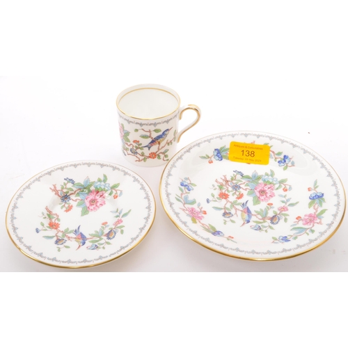 138 - Aynsley - A 20th Century vintage Aynsley bone china coffee service in the Pembroke pattern. To compr... 