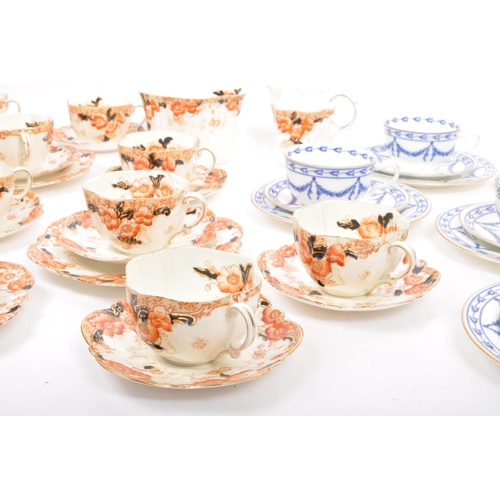 144 - A 19th century Victorian circa. 1980's Wedgwood bone china tea service comprising of teacups, saucer... 