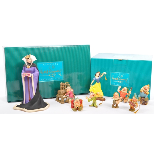 194 - Classics Walt Disney Collections - Ten painted porcelain figurine / statues comprising of; Snow Whit... 