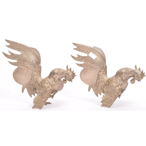 210 - A collection of vintage 20th century white metal bird poultry table ornaments. Comprising of various... 