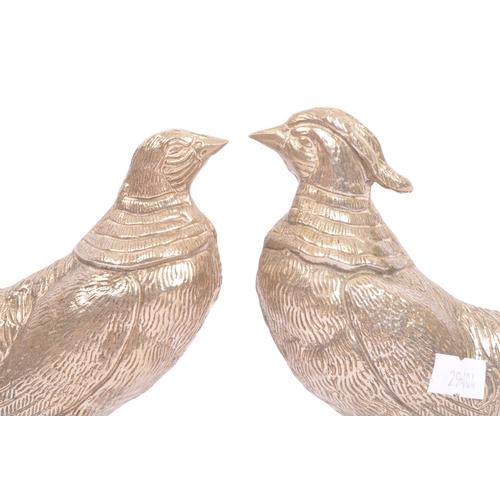 210 - A collection of vintage 20th century white metal bird poultry table ornaments. Comprising of various... 