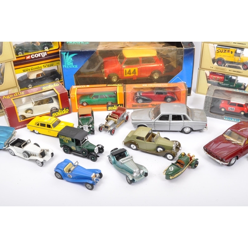 220a - A collection of assorted vintage diecast model cars. Largely Matchbox Models of Yesteryear / Y-Serie... 