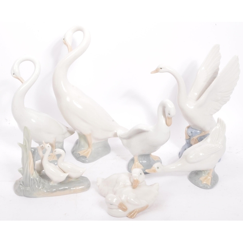 23 - Nao - A large collection of vintage 20th century Spanish porcelain figurines in the form of animals ... 