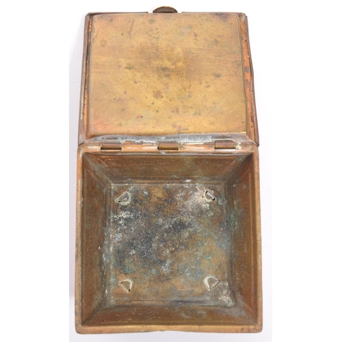 245a - W. Avery & Sons Redditch - A 19th century Victorian circa. 1870's brass needle case etui casket. The... 