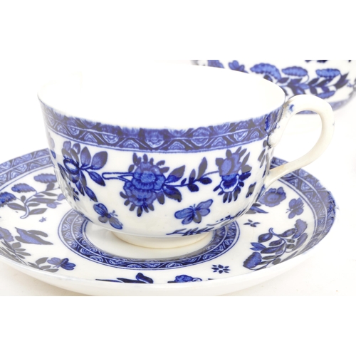 28 - A collection of early 20th century & later English fine bone china blue & white ware. The lot to inc... 