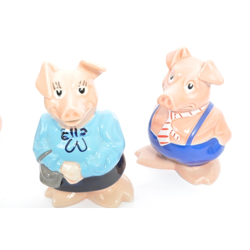 285 - A collection of five vintage, late 20th century, Natwest ceramic pig money banks / piggy banks by WA... 