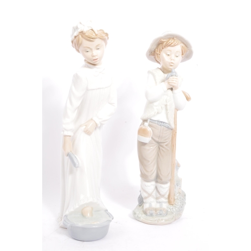 31 - Nao for Llladro - A collection of five vintage 20th century Spanish porcelain figurines to include C... 