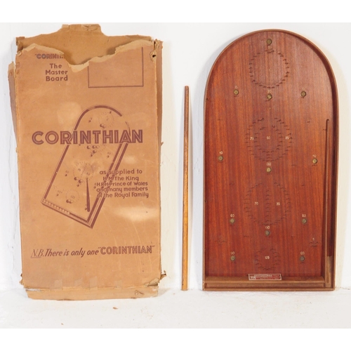 322 - A vintage retro mid 20th century Corinthian - The Master Board bagatelleÂ game in original cardboard... 