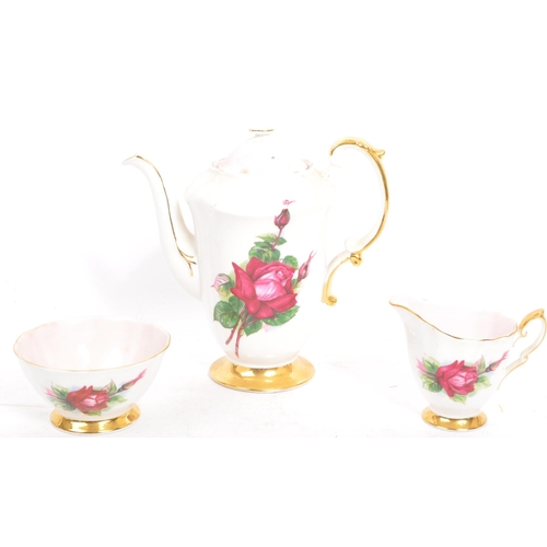 34 - A vintage 20th century bone china Paragon part tea service in Harry Wheatcroft's Six Famous Roses 'G... 