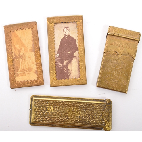 379 - W. Avery & Sons Redditch - A collection of 19th century Victorian circa. 1870's brass needle cases. ... 