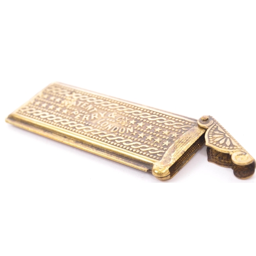 379 - W. Avery & Sons Redditch - A collection of 19th century Victorian circa. 1870's brass needle cases. ... 