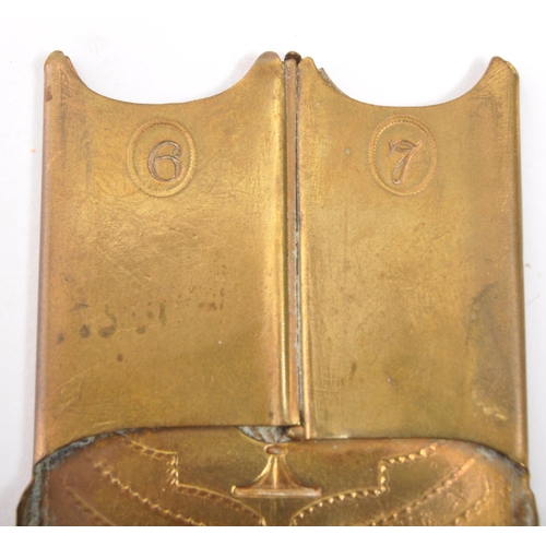 381 - W. Avery & Sons - The Louise - A 19th century Victorian circa. 1870's brass flat needle case. The ca... 