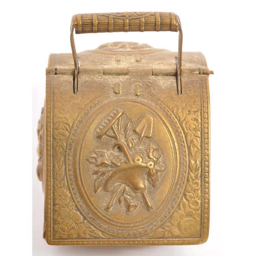 387 - W. Avery & Sons Redditch - A 19th century Victorian circa. 1870's brass needle case in the form of a... 