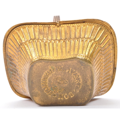 389 - W. Avery & Sons - A 19th century Victorian circa. 1870's gilt metal Avery needle case in the form of... 