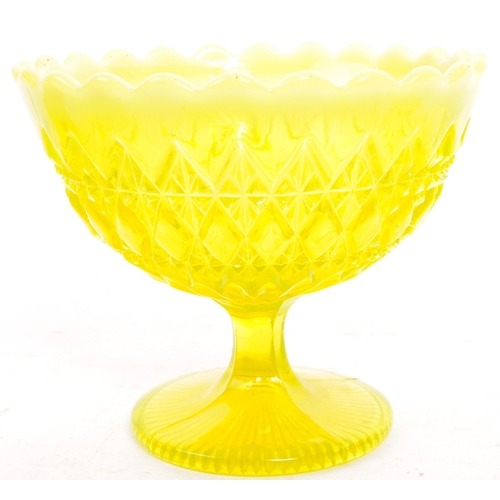 45 - Davidsons - Primrose Pearline - A collection of 19th century Davidsons circa. 1880's Uranium glass t... 