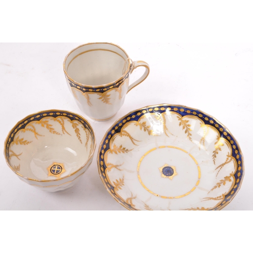 48 - A collection of 19th century tea cups and saucers to include Miles Mason, multiple New Hall examples... 