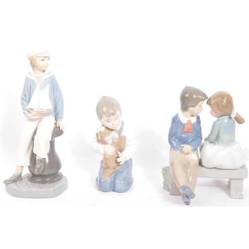 49 - An assortment of vintage 20th century English & Continental fine bone china figurines. the lot to in... 