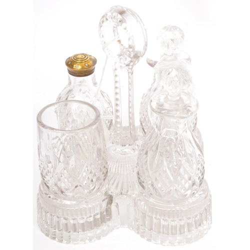 54 - A good collection of vintage early and later 20th century cut glass lead decanters to include decant... 